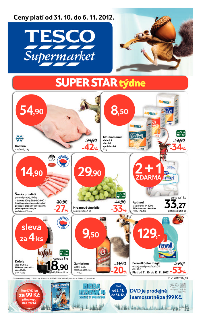 Stránka č. 1 - Akční leták Tesco  Supermarket