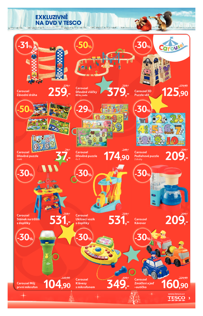 Stránka č. 3 - Akční leták Tesco  Vánoční katalog