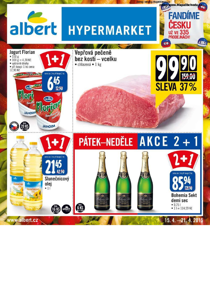 Stránka č. 1 - Akční leták Albert Hypermarket