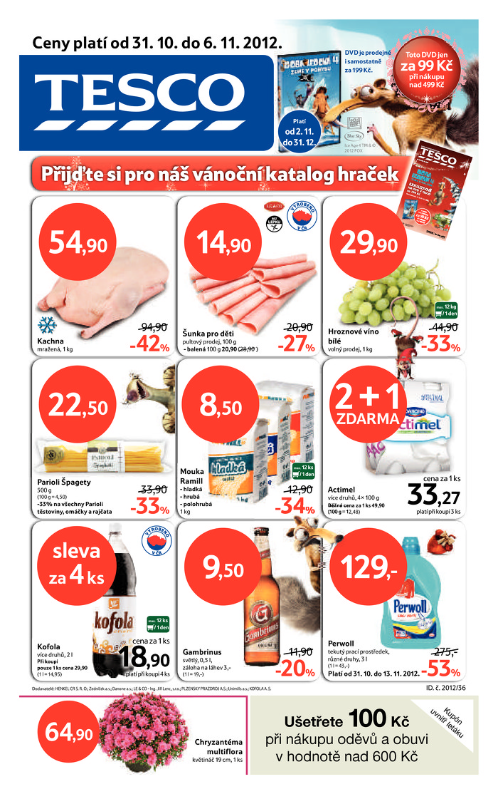 Stránka č. 1 - Akční leták Tesco Hypermarket