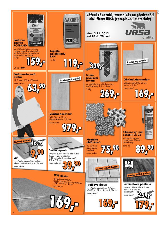 Stránka č. 2 - Akční leták Globus  Baumarkt