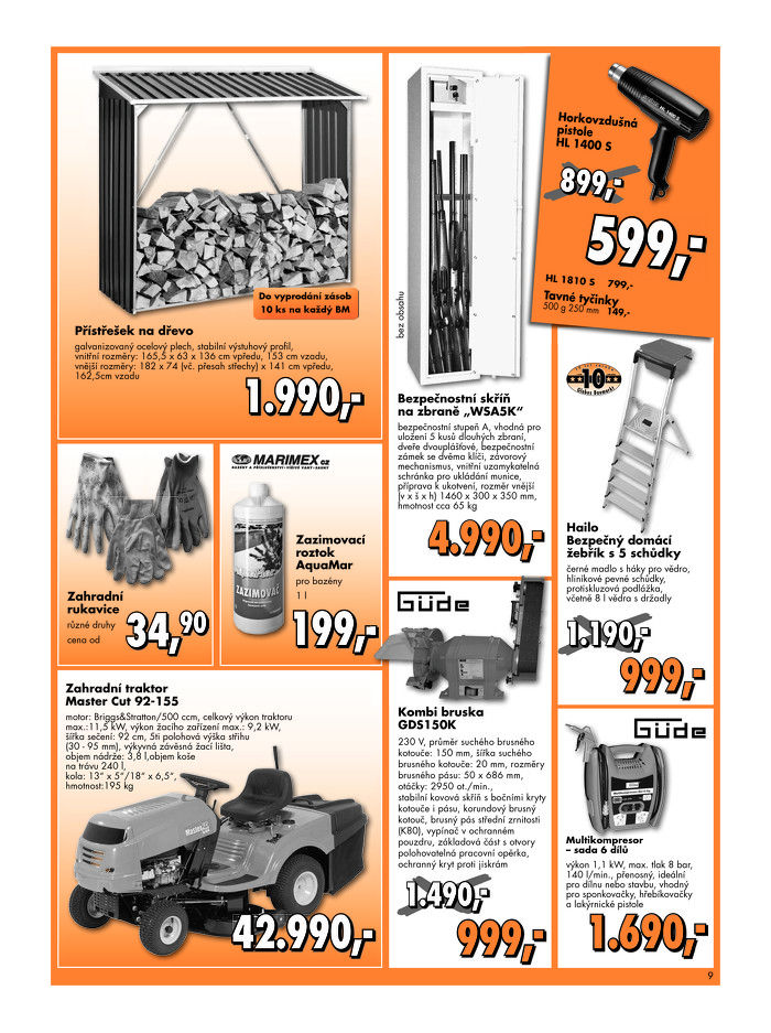 Stránka č. 9 - Akční leták Globus  Baumarkt