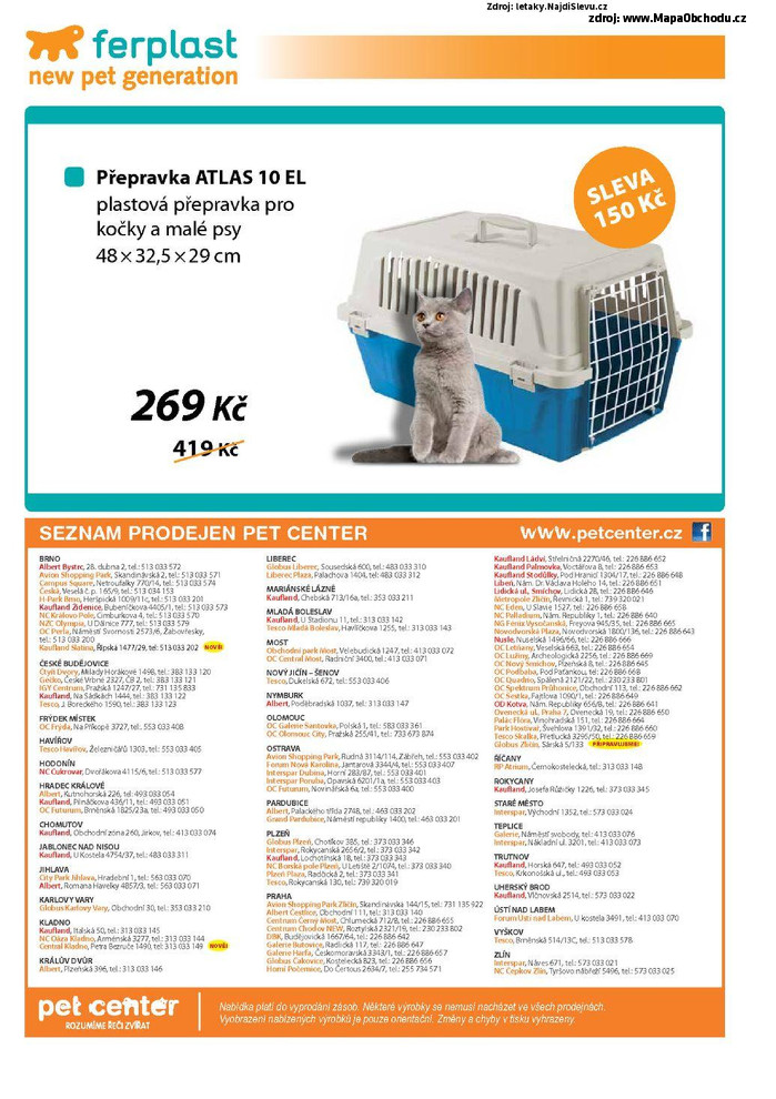 Stránka č. 16 - Akční leták Pet Center