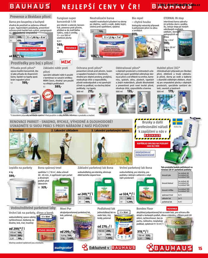 Stránka č. 15 - Akční leták Bauhaus