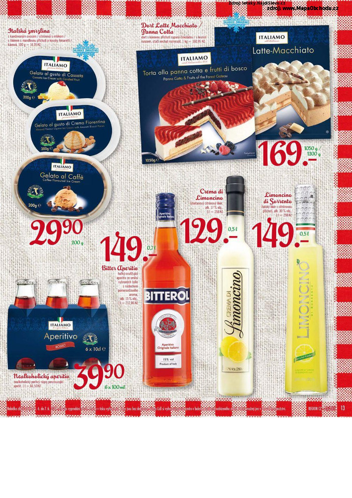 Stránka č. 13 - Akční leták Lidl Italský týden