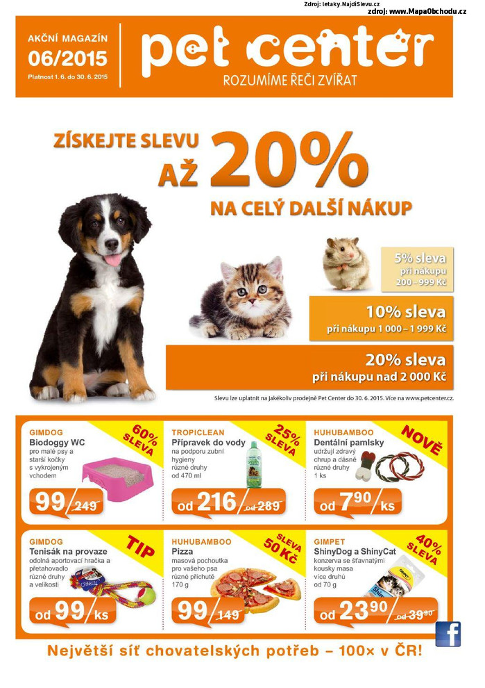 Stránka č. 1 - Akční leták Pet Center