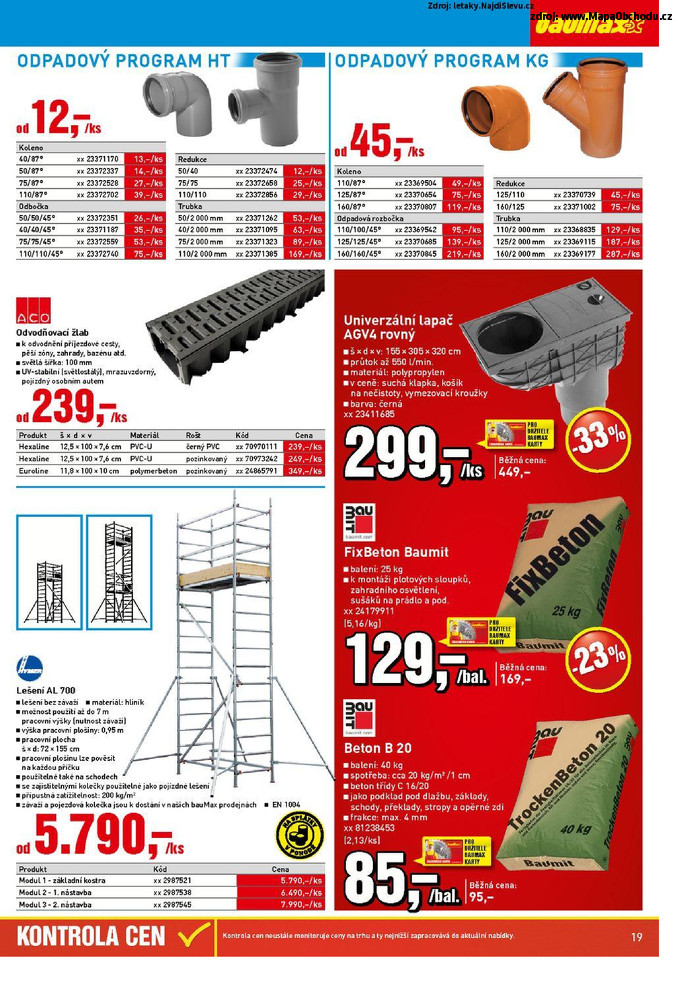 Stránka č. 19 - Akční leták bauMax