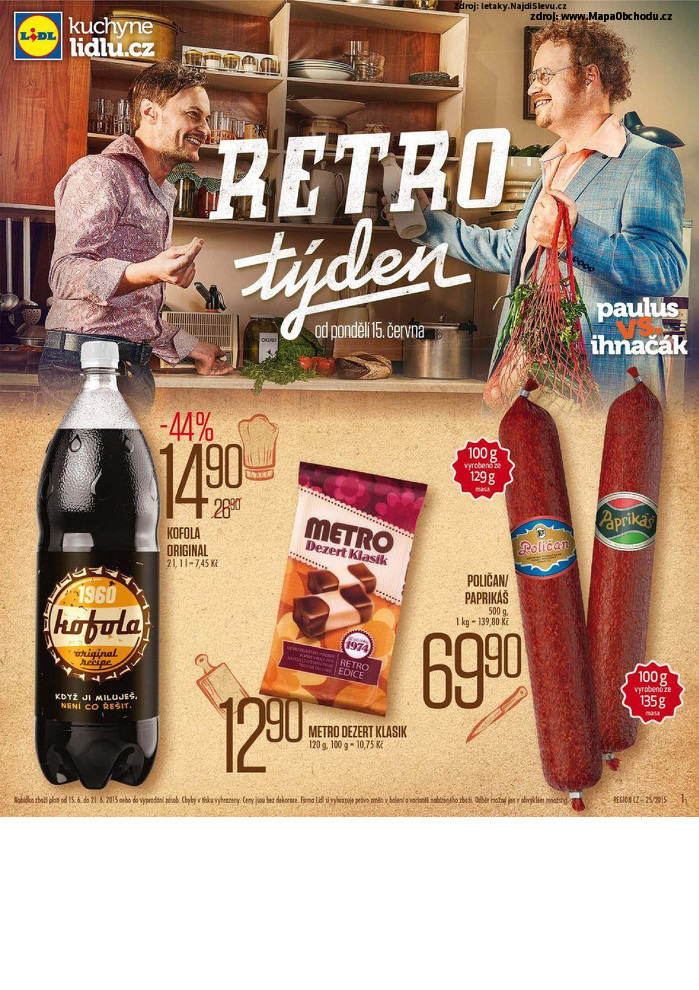 Stránka č. 1 - Akční leták Lidl Retro