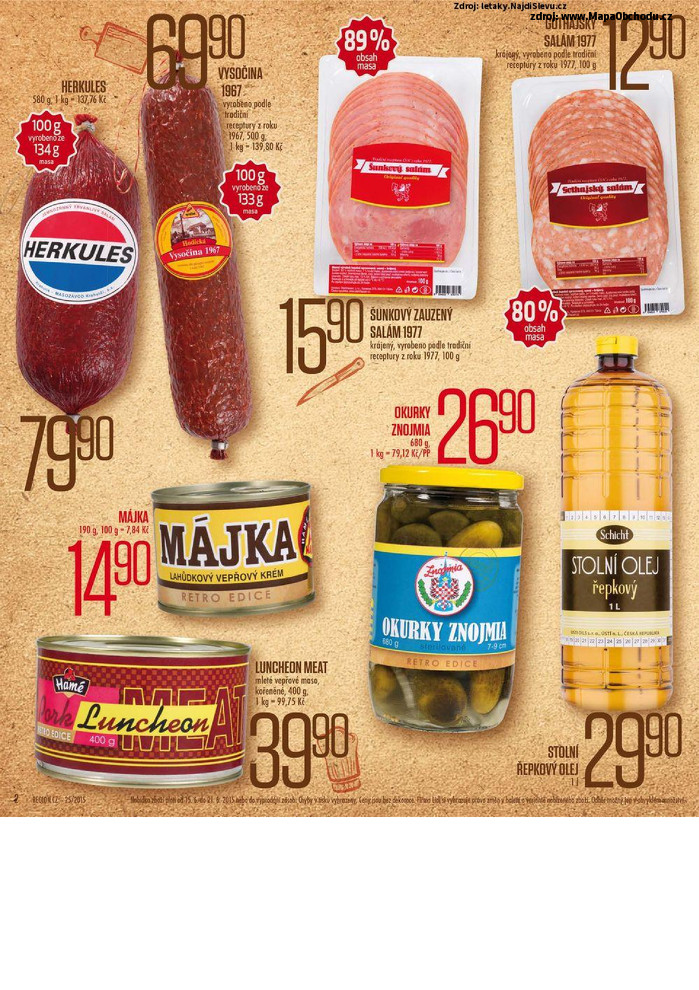 Stránka č. 2 - Akční leták Lidl Retro