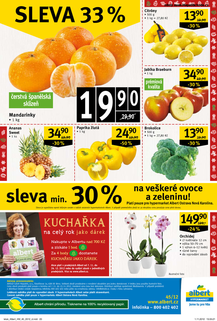 Stránka č. 20 - Akční leták Albert  Hypermarket