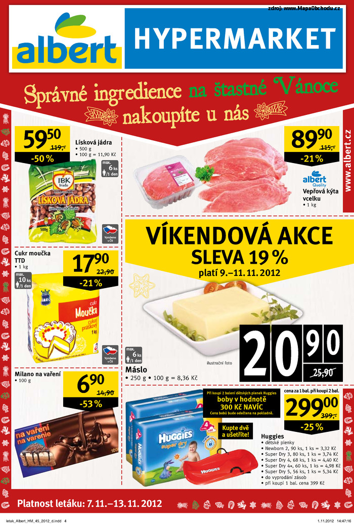 Stránka č. 4 - Akční leták Albert  Hypermarket