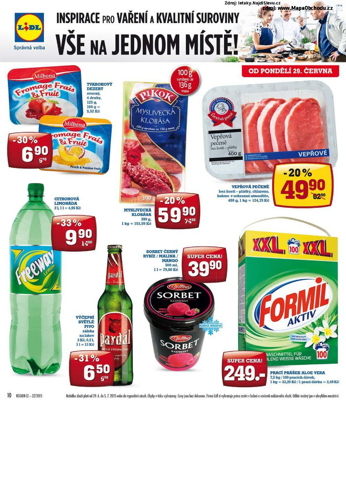 Stránka č. 10 - Akční leták Lidl Francouzský týden