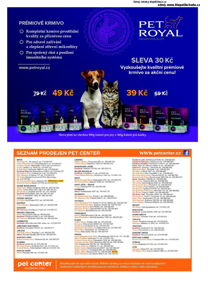 Stránka č. 16 - Akční leták Pet Center