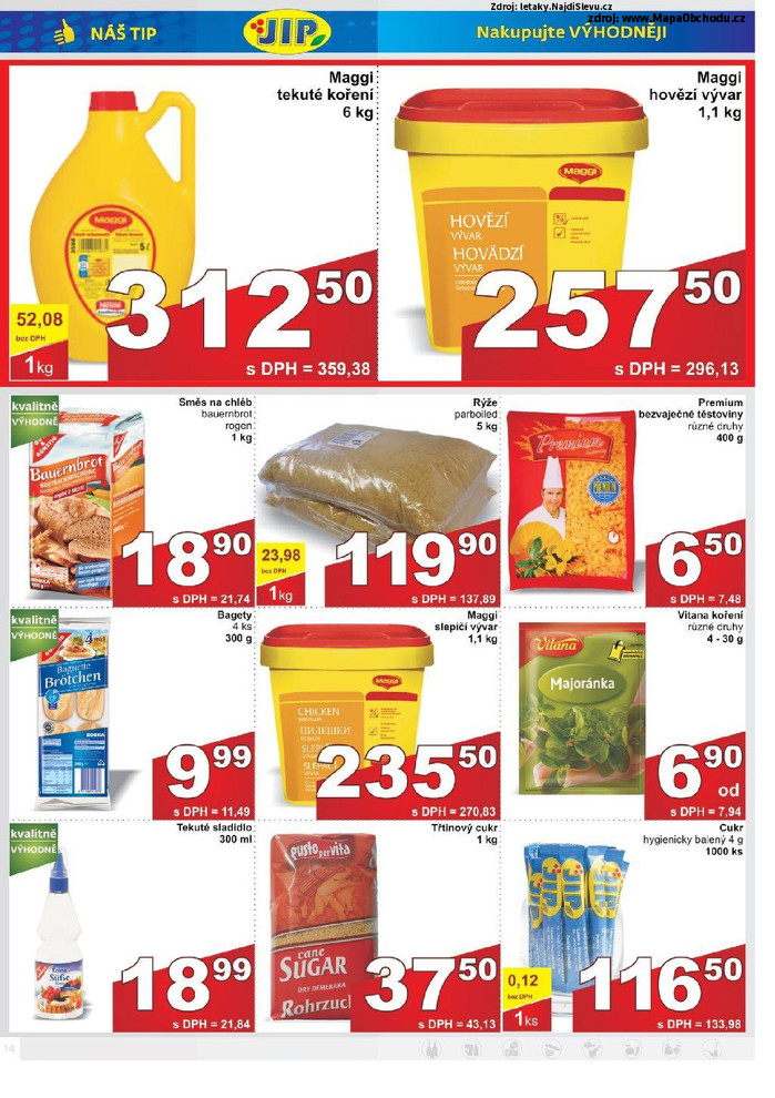 Stránka č. 14 - Akční leták JIP Cash and Carry