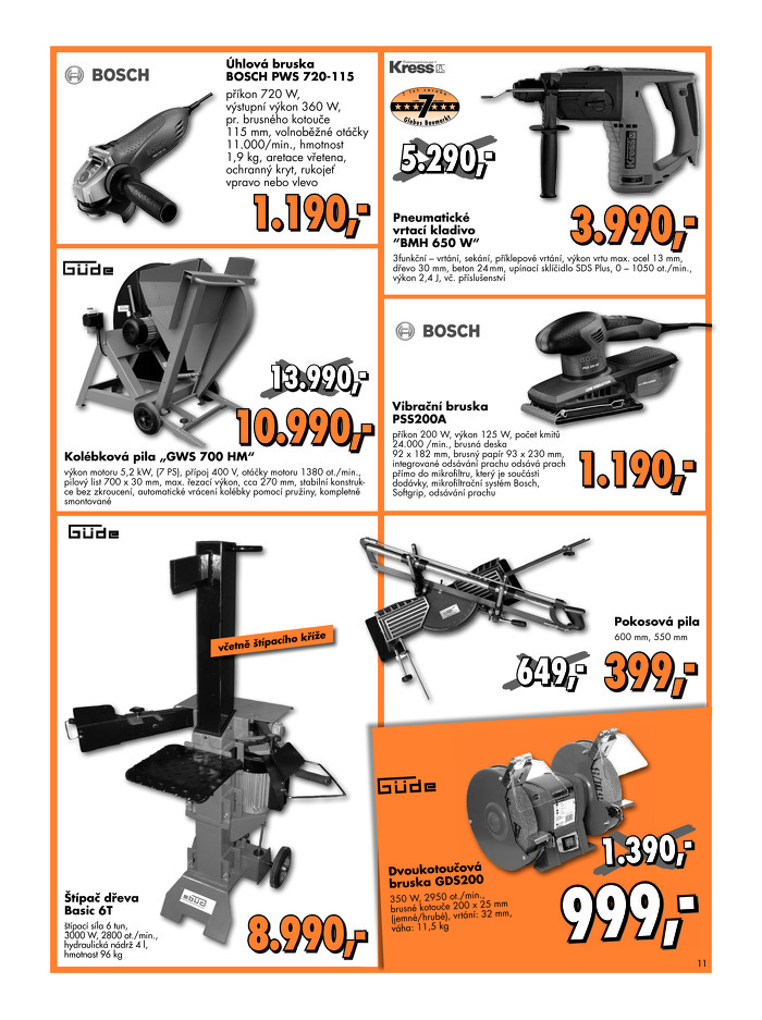 Stránka č. 11 - Akční leták Globus  Baumarkt
