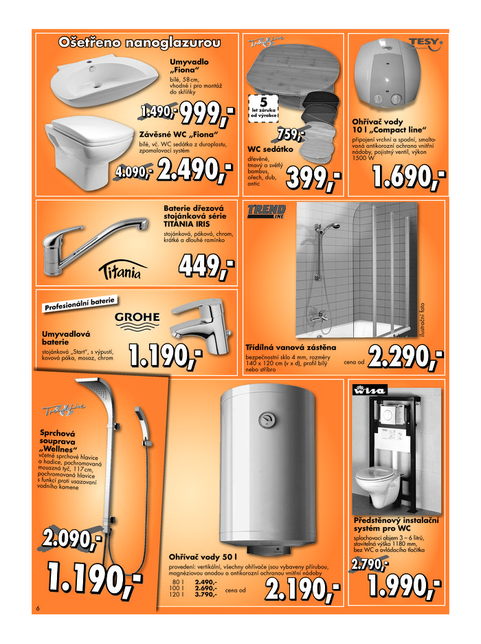 Stránka č. 6 - Akční leták Globus  Baumarkt