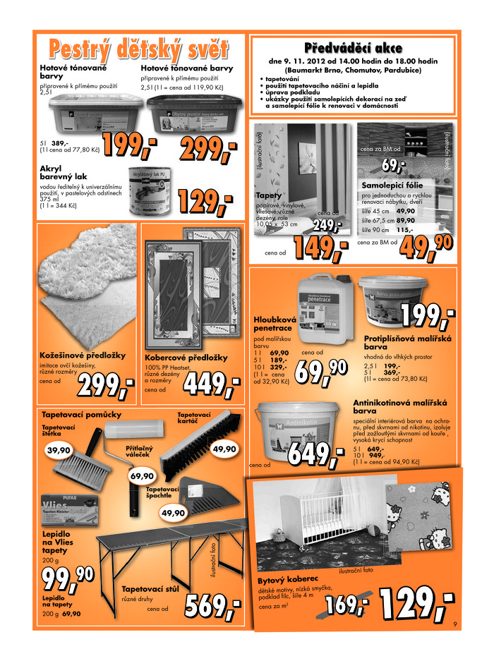 Stránka č. 9 - Akční leták Globus  Baumarkt