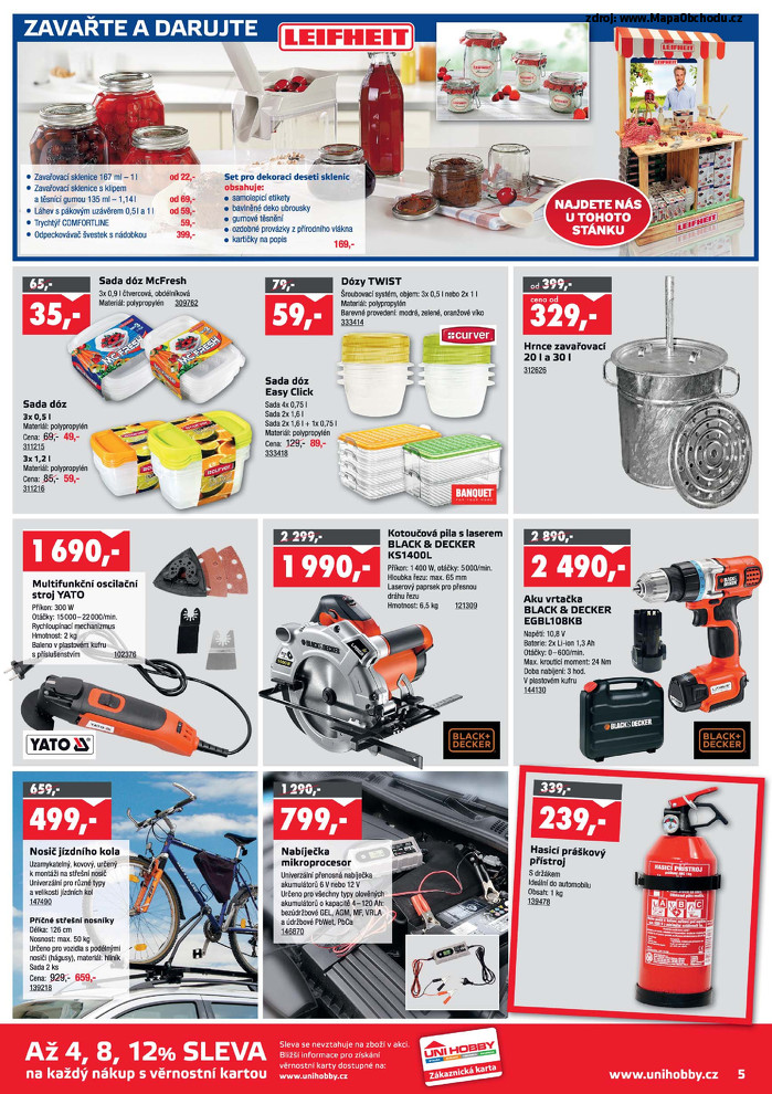 Stránka č. 5 - Akční leták UNI HOBBY Market