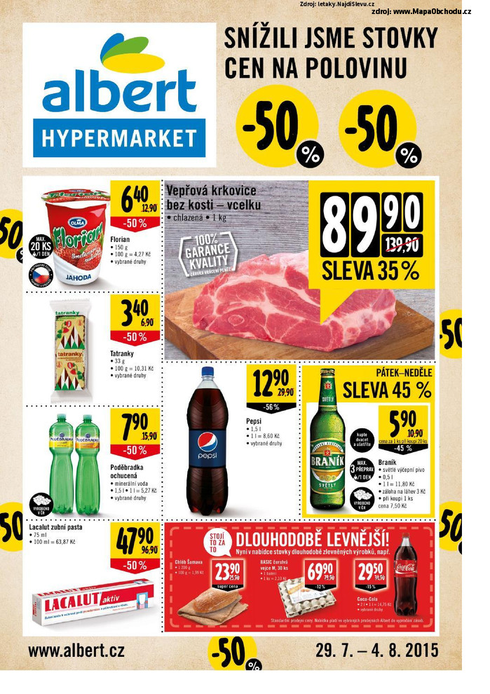 Stránka č. 1 - Akční leták Albert Hypermarket