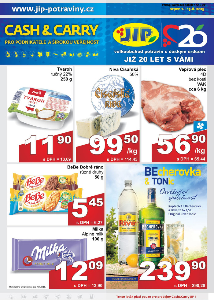 Stránka č. 1 - Akční leták JIP Cash and Carry