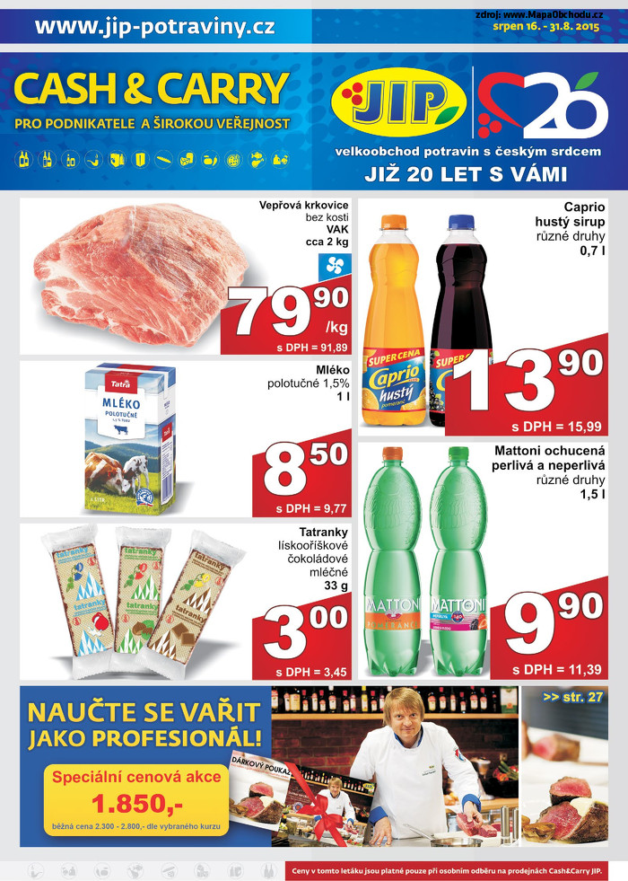 Stránka č. 1 - Akční leták JIP Cash and Carry