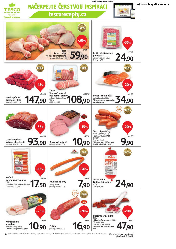 Stránka č. 10 - Akční leták Tesco Hypermarket