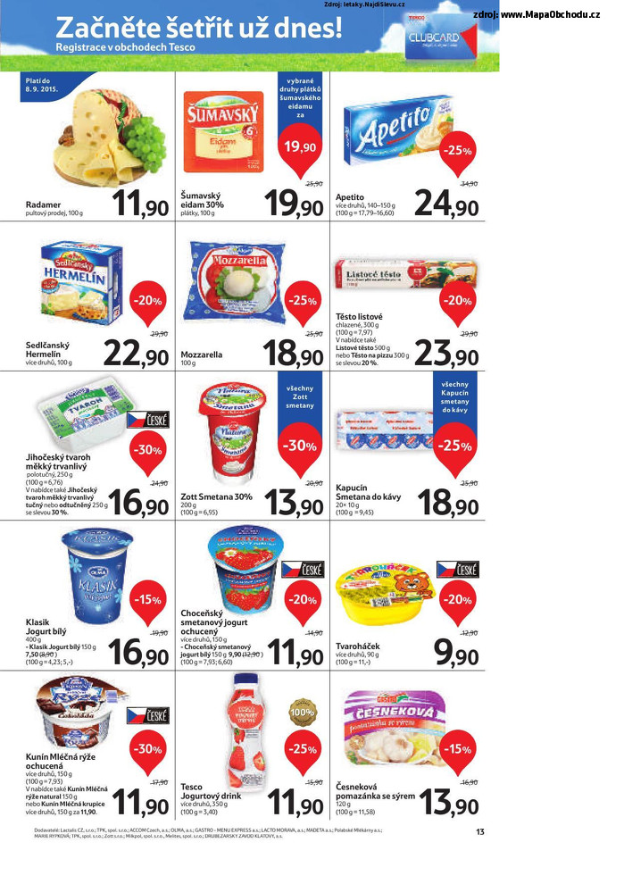 Stránka č. 13 - Akční leták Tesco Hypermarket