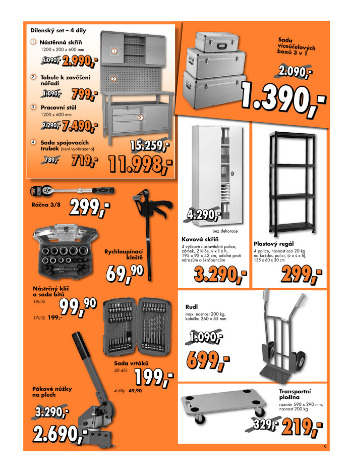 Stránka č. 9 - Akční leták Globus  Baumarkt