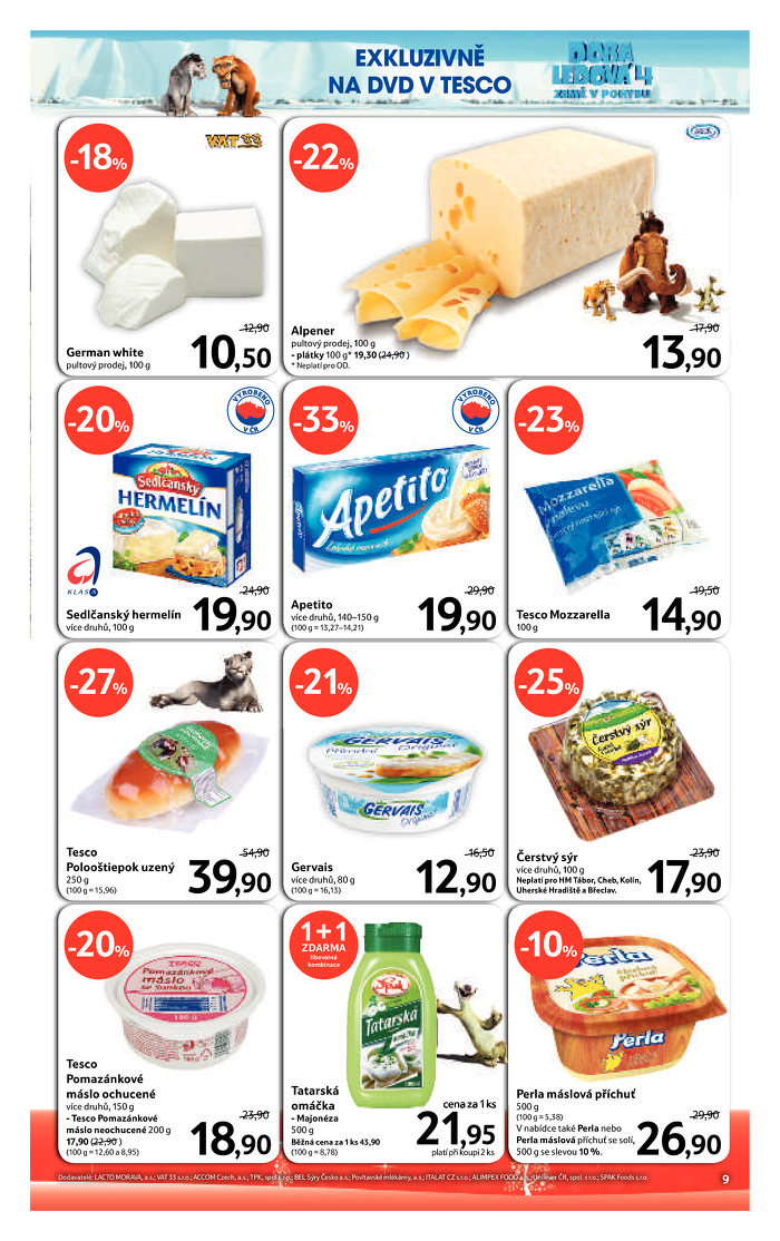 Stránka č. 9 - Akční leták Tesco  Hypermarket