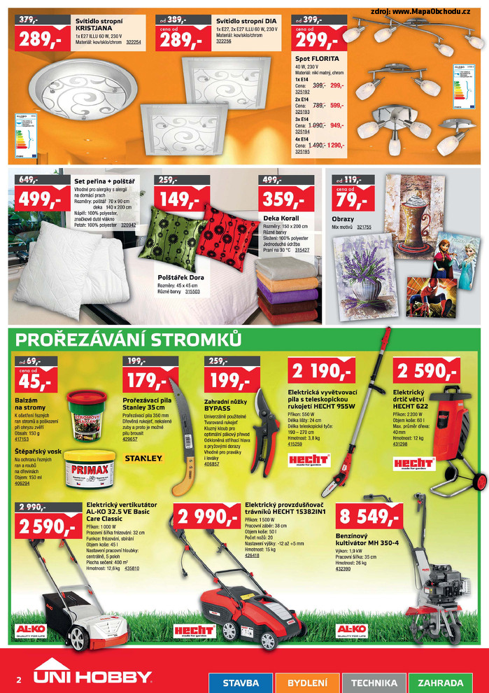 Stránka č. 2 - Akční leták UNI HOBBY Market