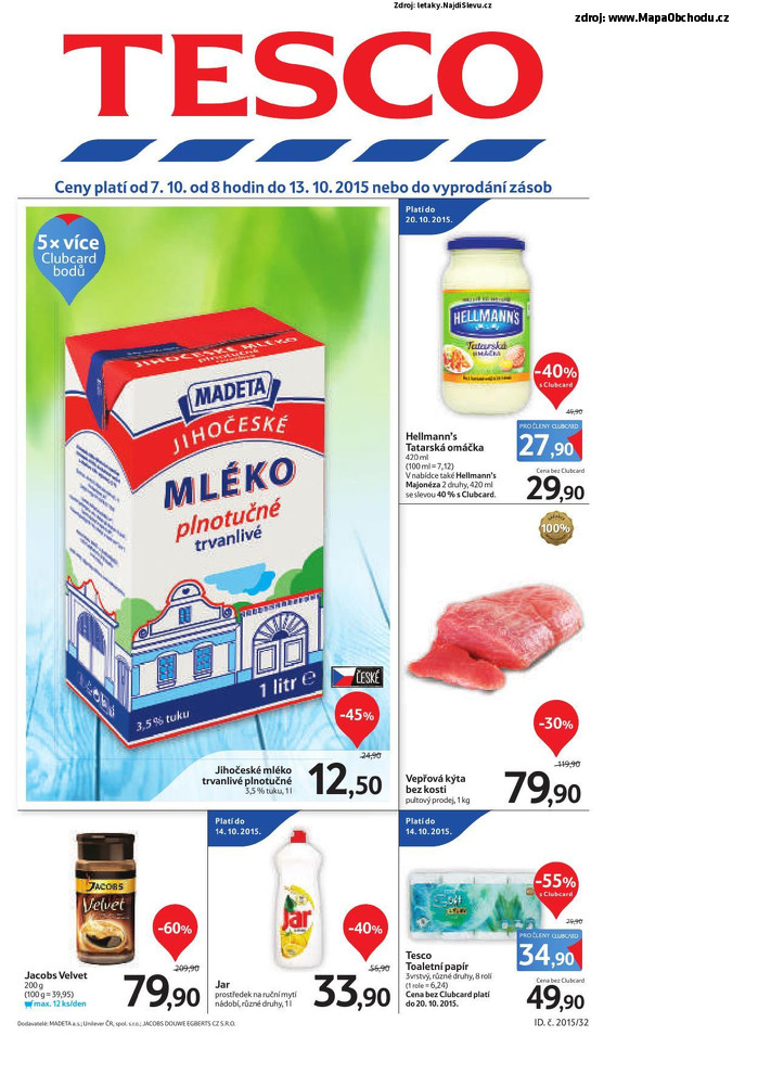 Stránka č. 1 - Akční leták Tesco Hypermarket