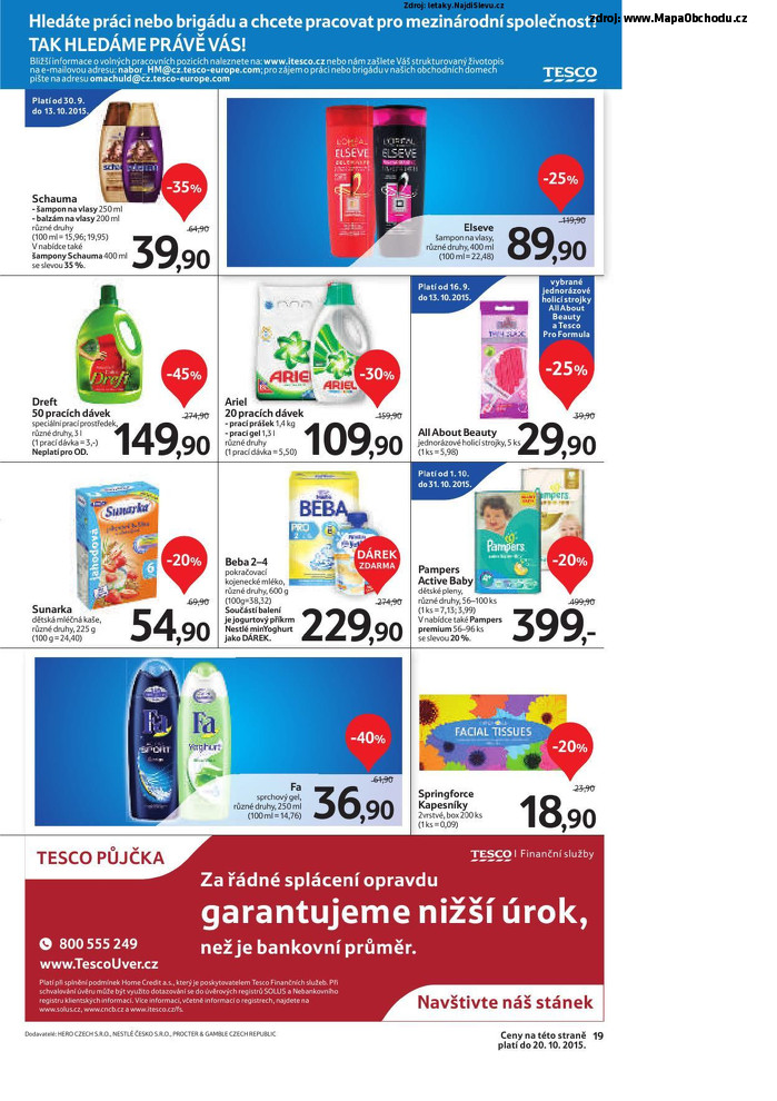 Stránka č. 19 - Akční leták Tesco Hypermarket