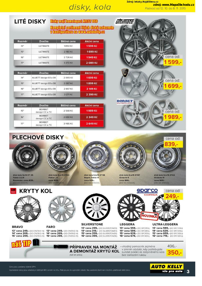 Stránka č. 3 - Akční leták Auto Kelly