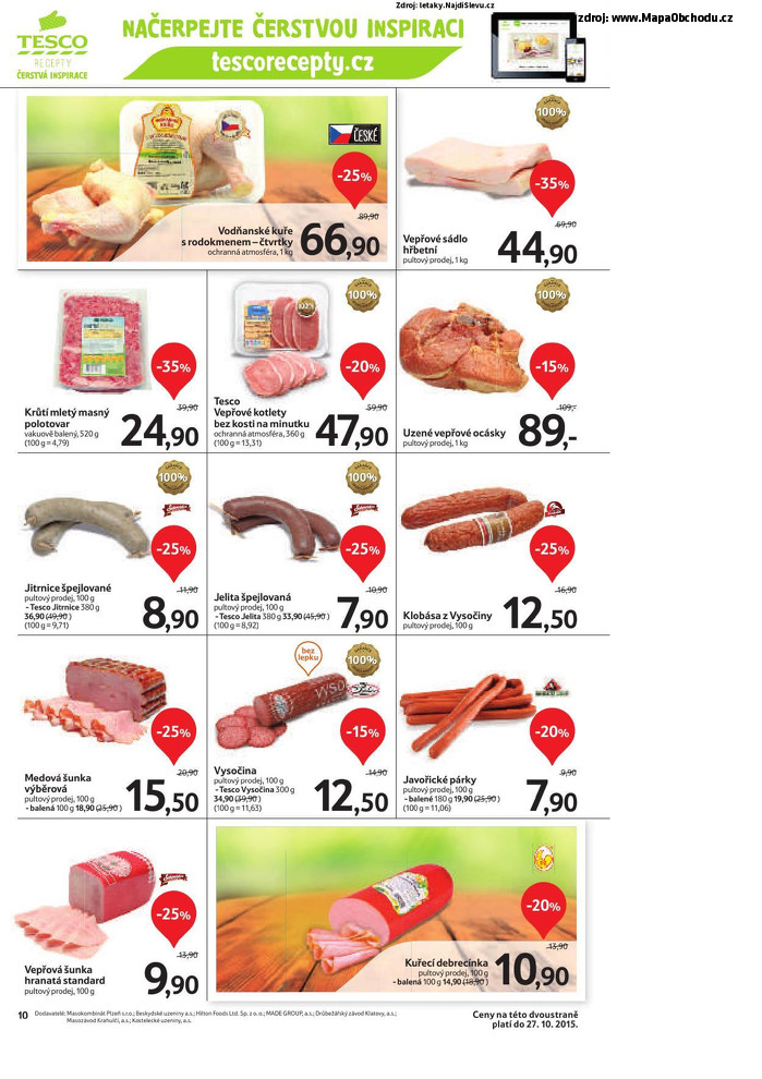 Stránka č. 10 - Akční leták Tesco Hypermarket