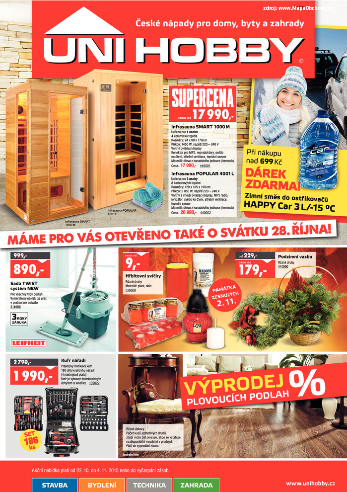 Stránka č. 1 - Akční leták UNI HOBBY Market