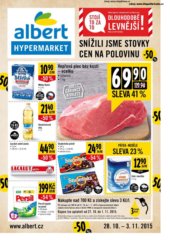 Stránka č. 1 - Akční leták Albert Hypermarket