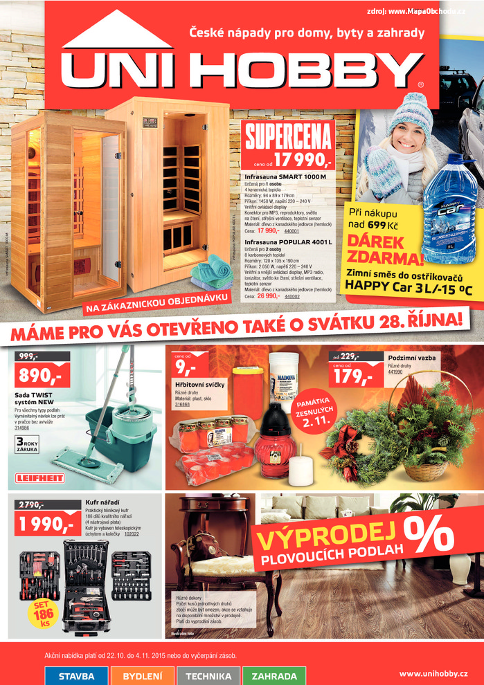 Stránka č. 1 - Akční leták UNI HOBBY Market