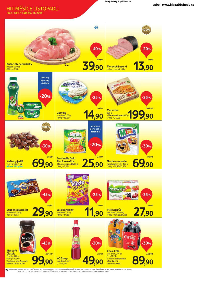 Stránka č. 22 - Akční leták Tesco Hypermarket