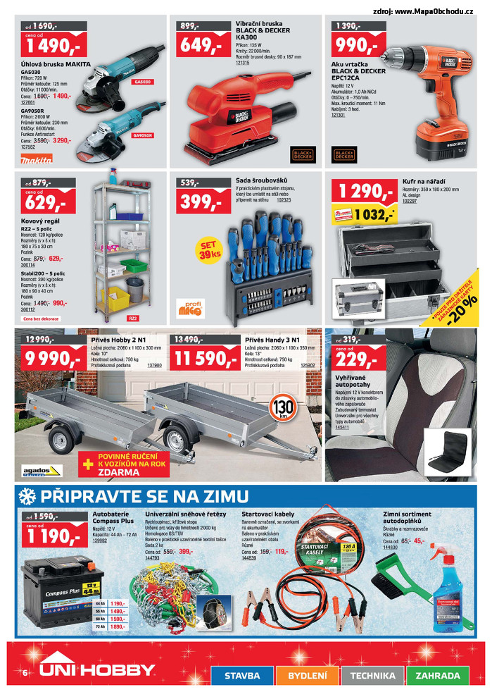 Stránka č. 6 - Akční leták UNI HOBBY Market