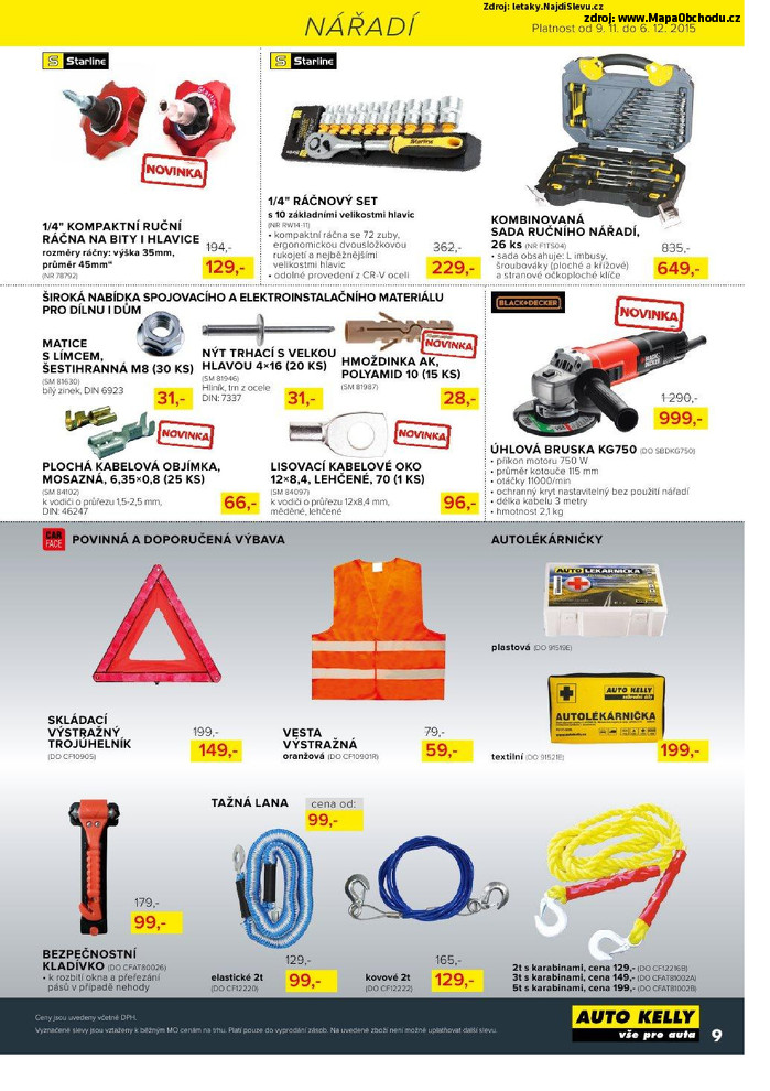 Stránka č. 9 - Akční leták Auto Kelly
