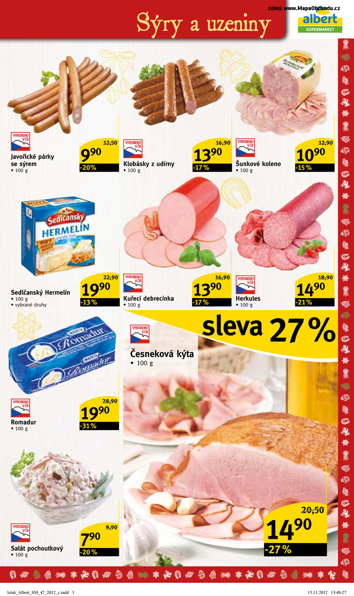 Stránka č. 3 - Akční leták Albert  Supermarket