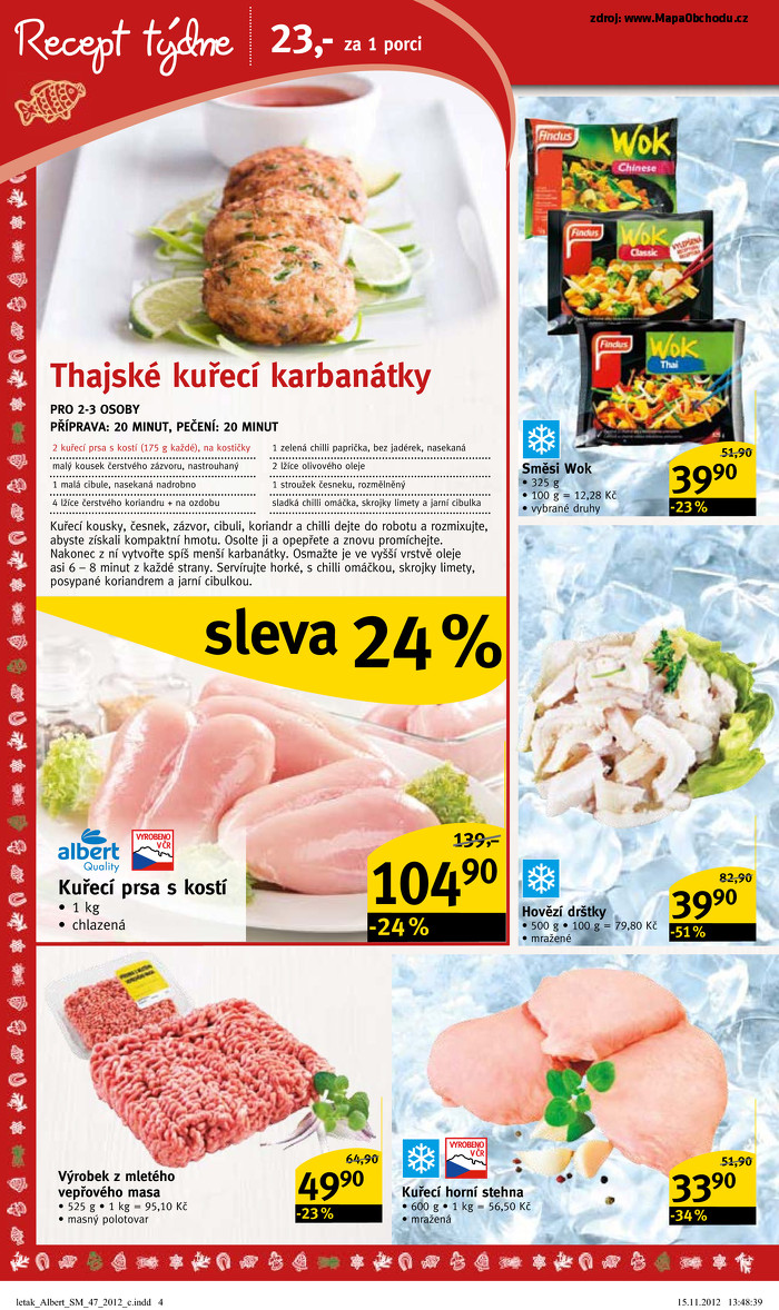 Stránka č. 4 - Akční leták Albert  Supermarket