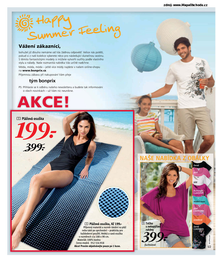 Stránka č. 2 - Akční leták bonprix  happy summer feeling!