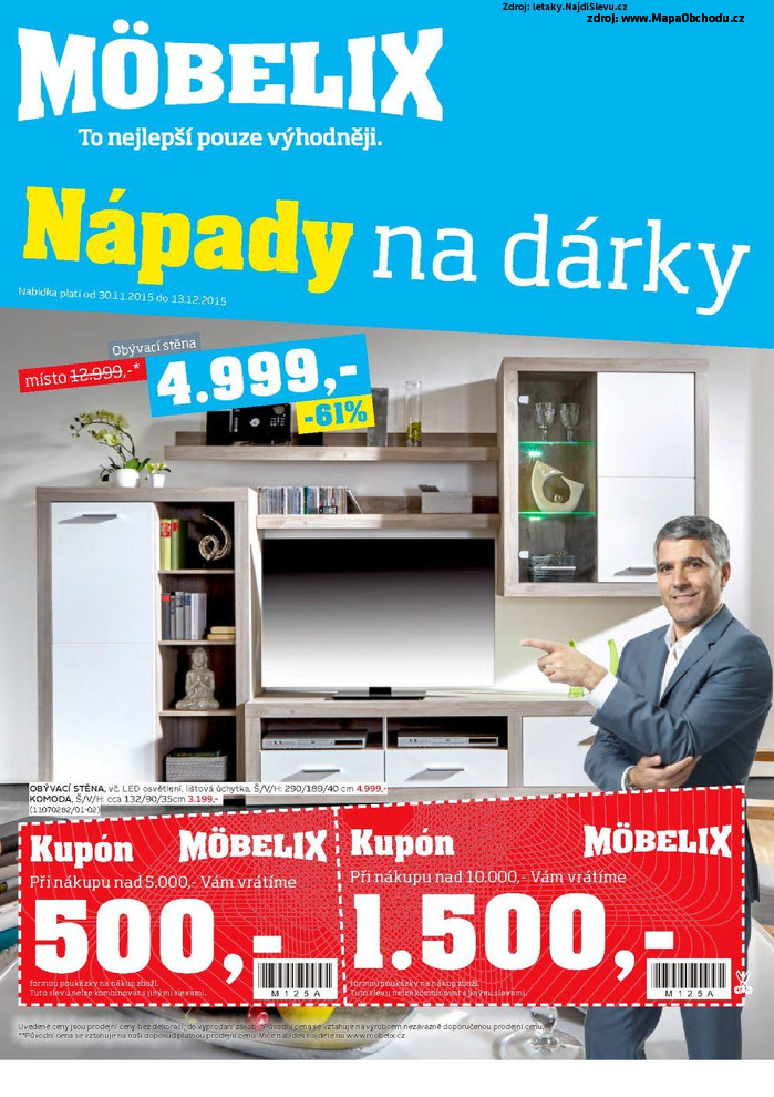 Stránka č. 1 - Akční leták Mobelix Nápady na dárky