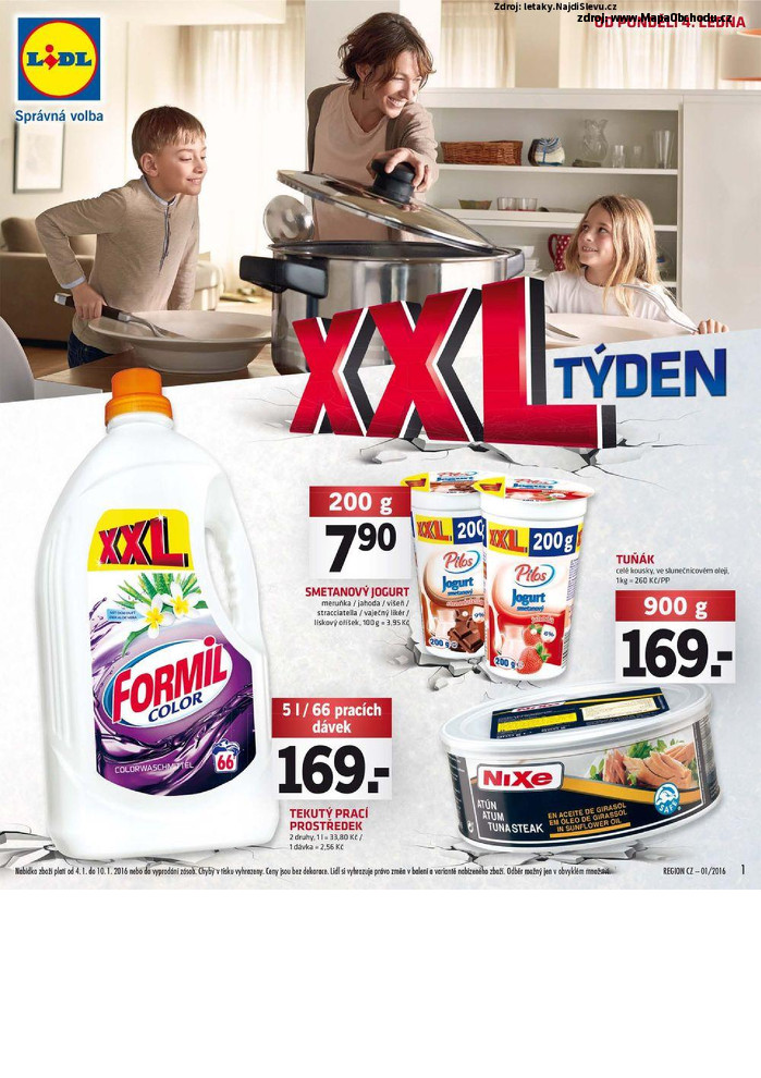 Stránka č. 1 - Akční leták Lidl XXL týden