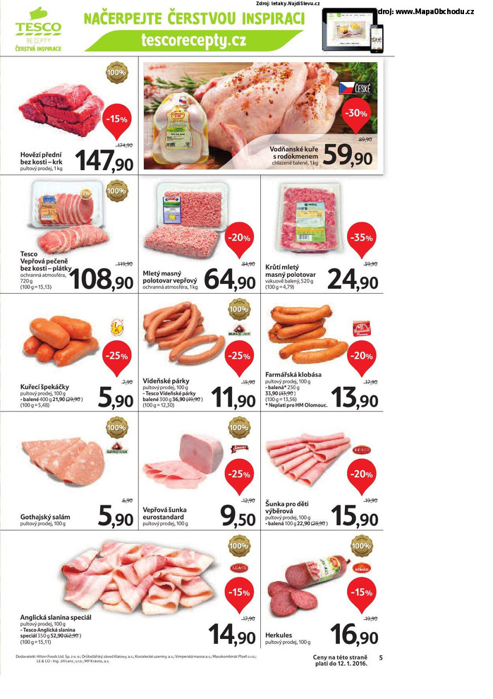 Stránka č. 5 - Akční leták Tesco Hypermarket