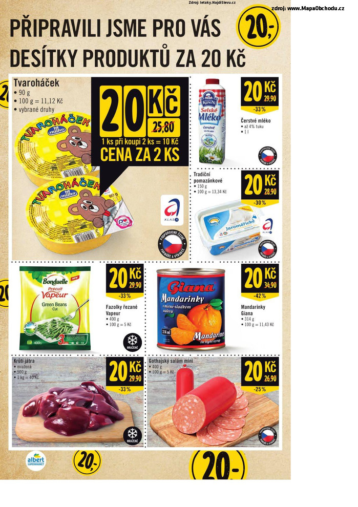 Stránka č. 2 - Akční leták Albert Supermarket