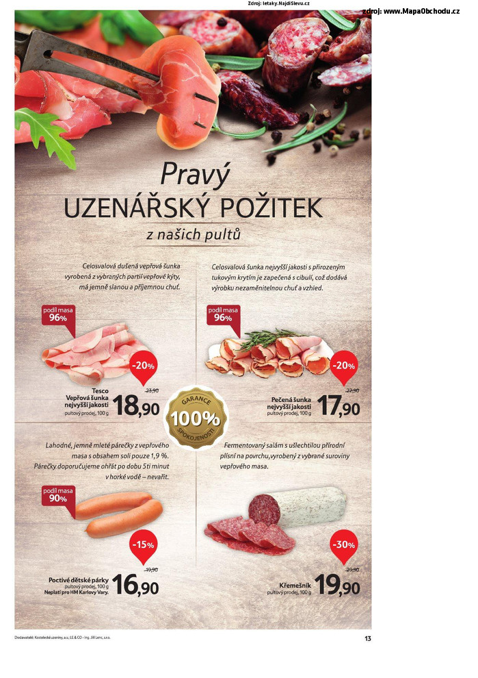 Stránka č. 13 - Akční leták Tesco Hypermarket