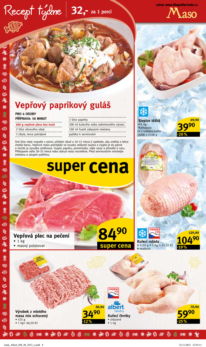 Stránka č. 4 - Akční leták Albert  Supermarket