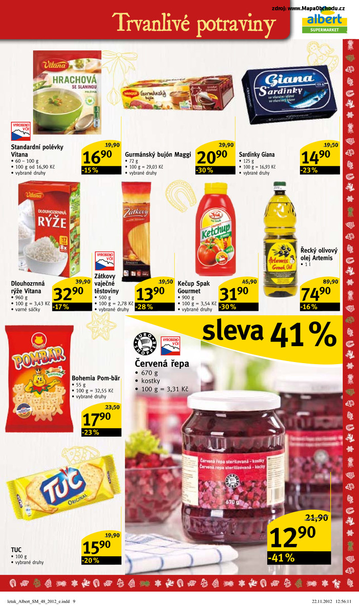 Stránka č. 9 - Akční leták Albert  Supermarket